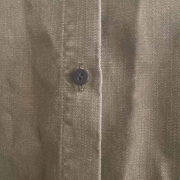 Zara Women Olive button down dress. Size M. - Picture 2 of 5